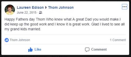 Grandma Edisons Fbook post